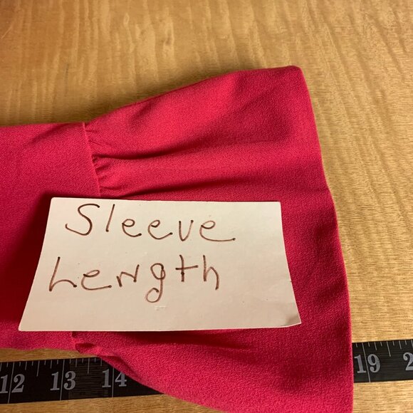 Talbots dress SZ6 hot pink shift bell sleeves classic office business Barbiecore - Picture 9 of 10